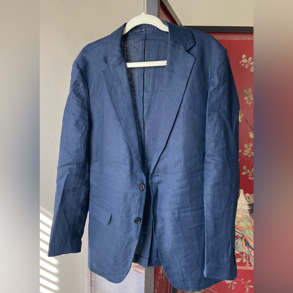 Quince medium mens linen blazer